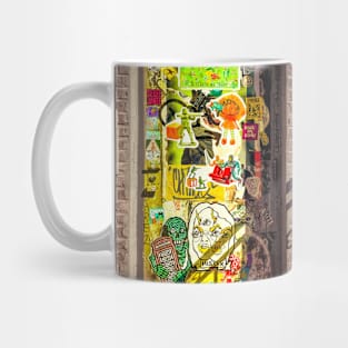 Sticker Art Graffiti Williamsburg Brooklyn NYC Mug